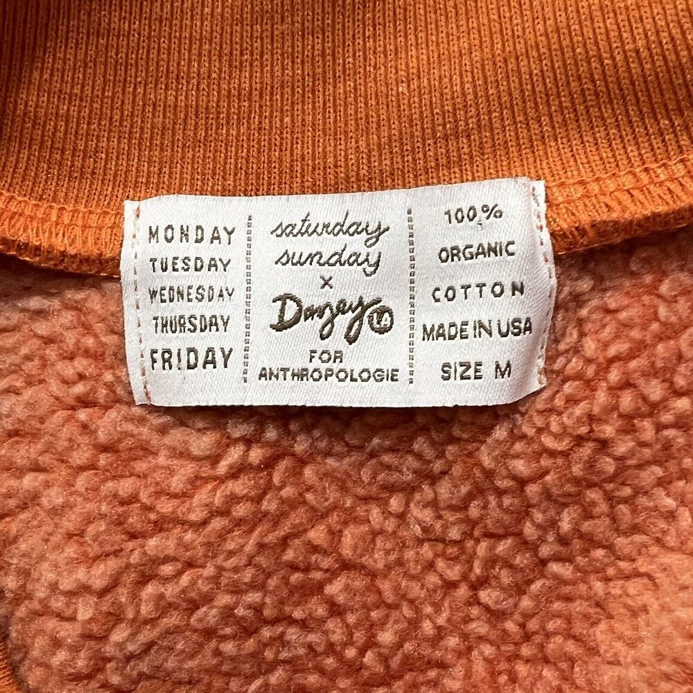 Saturday/Sunday Anthropologie Women Medium Oversized Fleece Nashville Sweatshirt - Picture 4 of 12